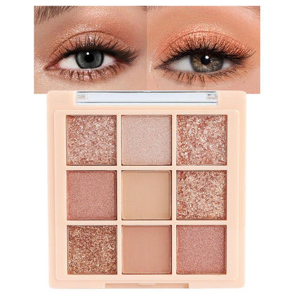 Palette de fards à paupières CAKAILA couleur or rose champagne vue de face