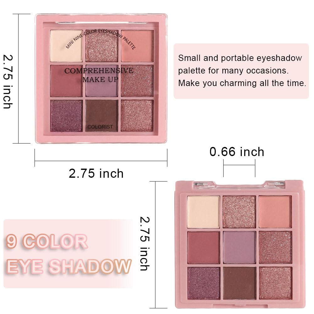 Palette de fards à paupières CAKAILA sur une table de maquillage