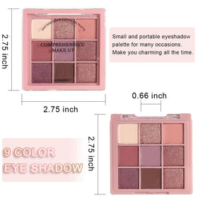 Palette de fards à paupières CAKAILA sur une table de maquillage