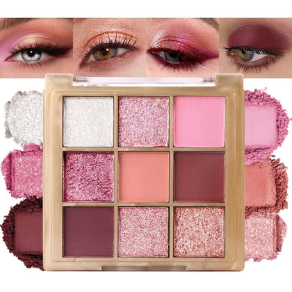 Palette de fards à paupières CAKAILA vue de face avec couleurs éclatantes