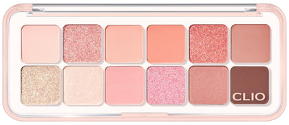 Palette de fards à paupières CLIO 12 couleurs modèle 09 Peach Mate Apple vue de face