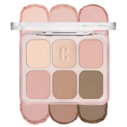 Palette de Fards à Paupières CLIO 6 couleurs vue de face