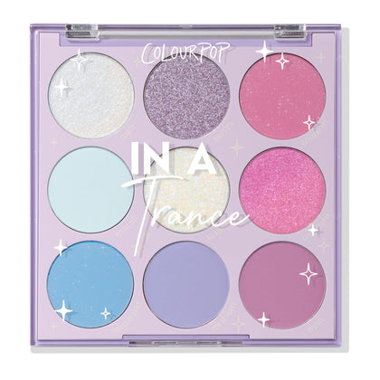 Palette de fards à paupières ColourPop vue de face avec teintes variées
