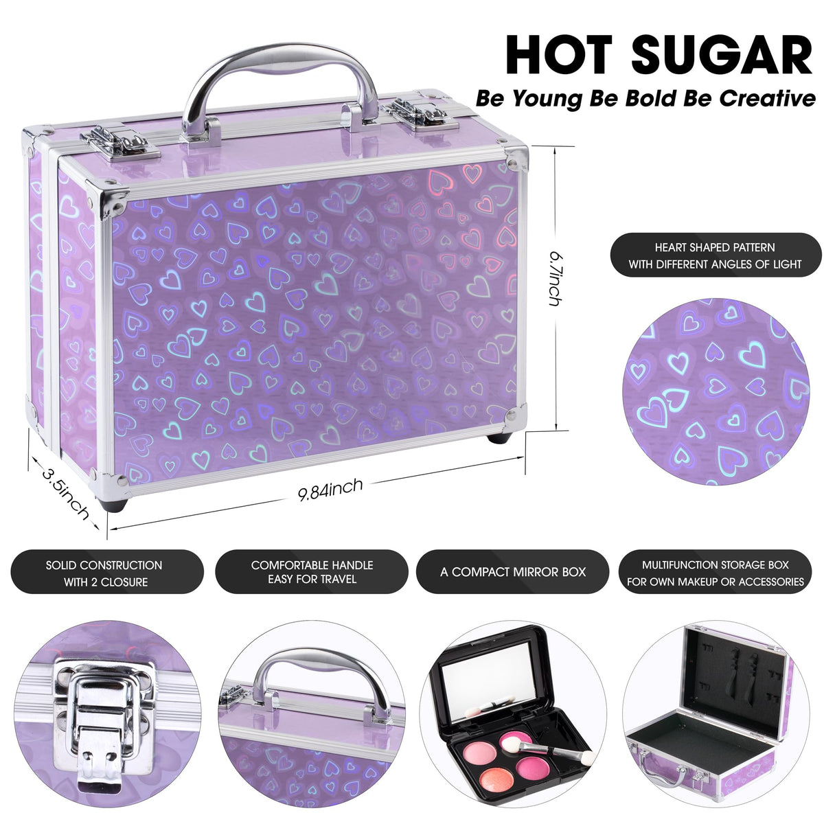 Palette de fards à paupières du kit Hot Sugar Violet Love