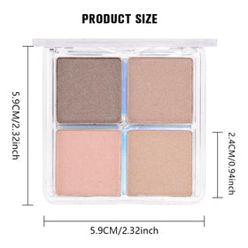 Palette de Fards à Paupières evpct avec éclairage naturel