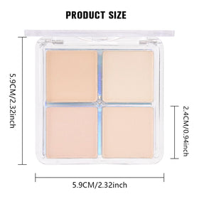 Palette de fards à paupières evpct avec un reflet de lumière sur les teintes