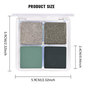 Palette de fards à paupières evpct sur une table de maquillage