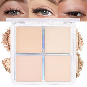 Palette de fards à paupières evpct vue de face avec quatre couleurs nudes