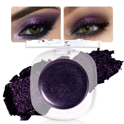 Palette de fards à paupières FeiCuiYun violette avec textures variées