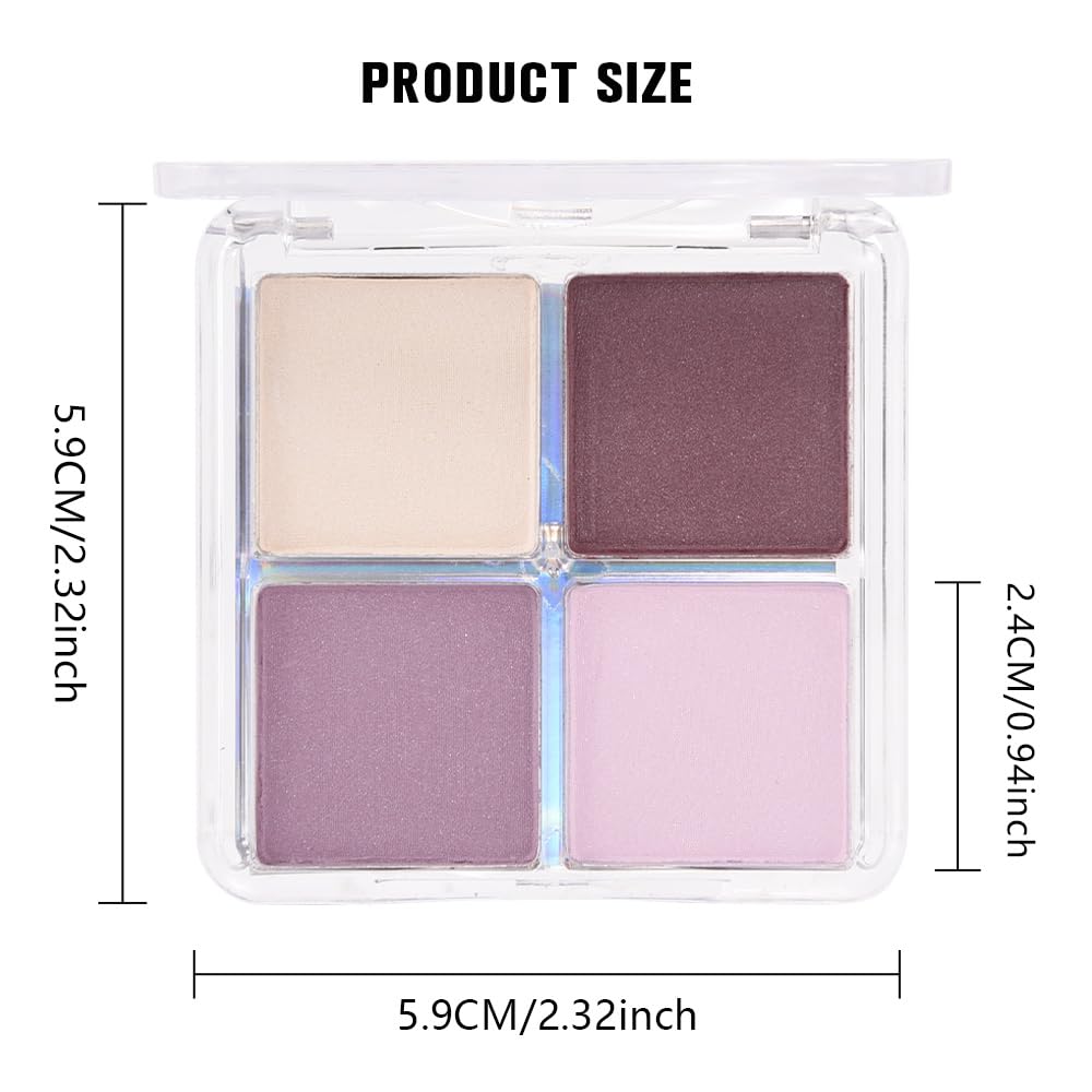 Palette de fards à paupières HHLTOH avec échantillon de maquillage