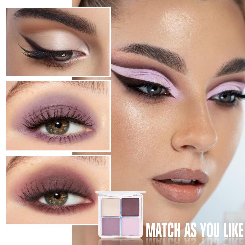 Palette de fards à paupières HHLTOH avec pinceau de maquillage
