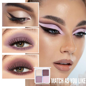 Palette de fards à paupières HHLTOH avec pinceau de maquillage