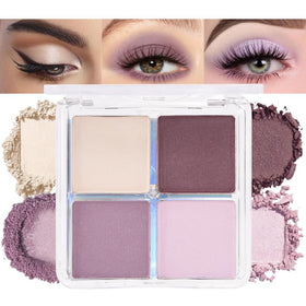 Palette de fards à paupières HHLTOH vue de face avec 4 couleurs