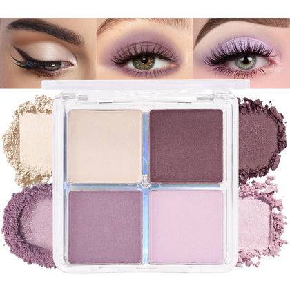 Palette de fards à paupières HHLTOH vue de face avec 4 couleurs