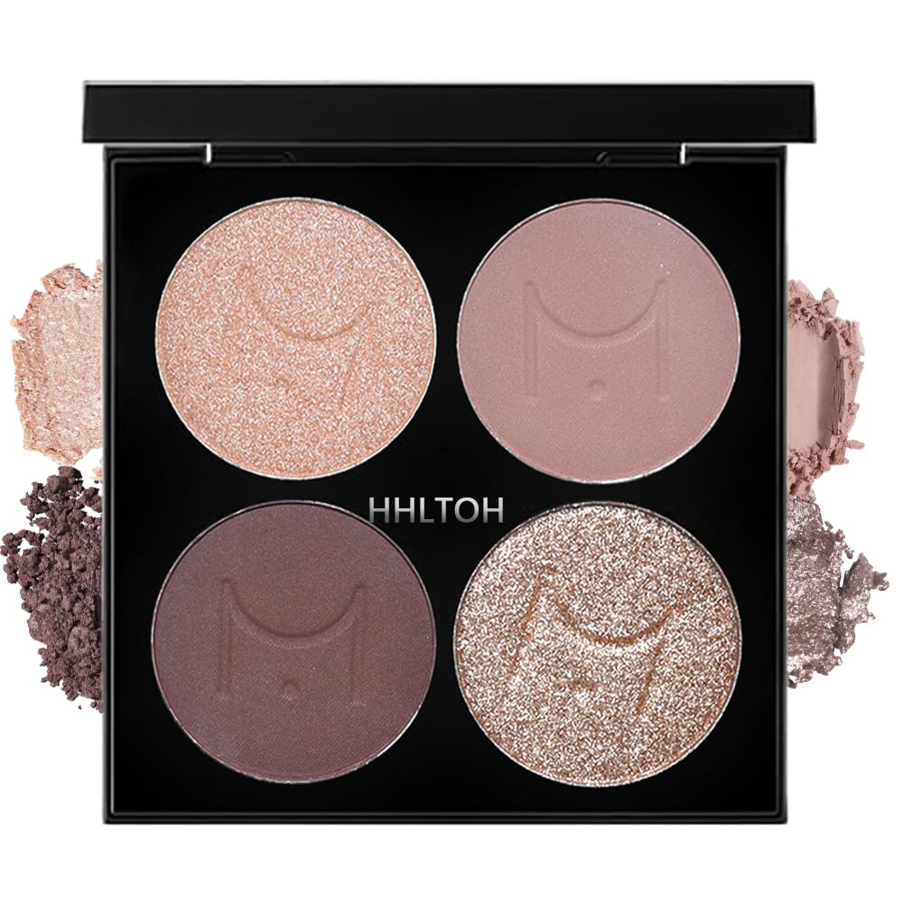 Palette de fards à paupières HHLTOH vue de face avec quatre teintes