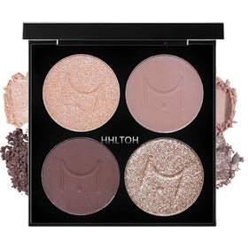 Palette de fards à paupières HHLTOH vue de face avec quatre teintes