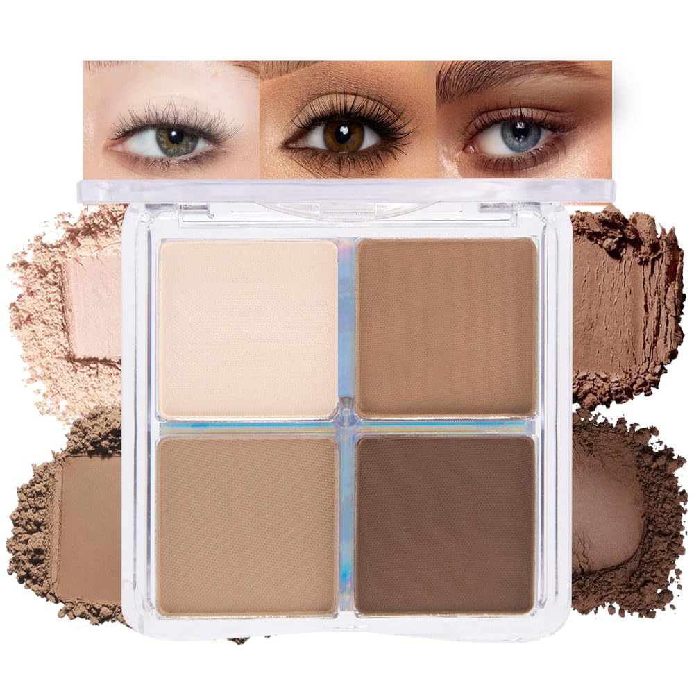Palette de fards à paupières mate evpct avec quatre teintes