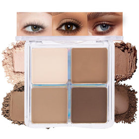 Palette de fards à paupières mate evpct avec quatre teintes