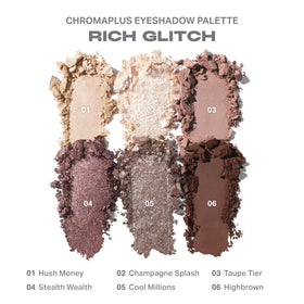 Palette de fards à paupières MORPHE ChromaPlus avec pinceau