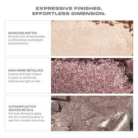 Palette de fards à paupières MORPHE ChromaPlus dans une trousse de maquillage