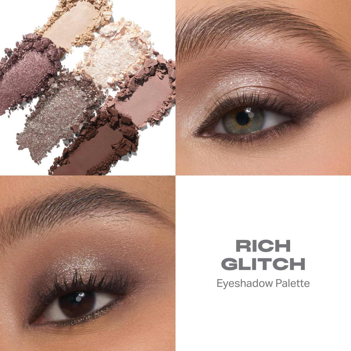 Palette de fards à paupières MORPHE ChromaPlus ouverte avec miroir