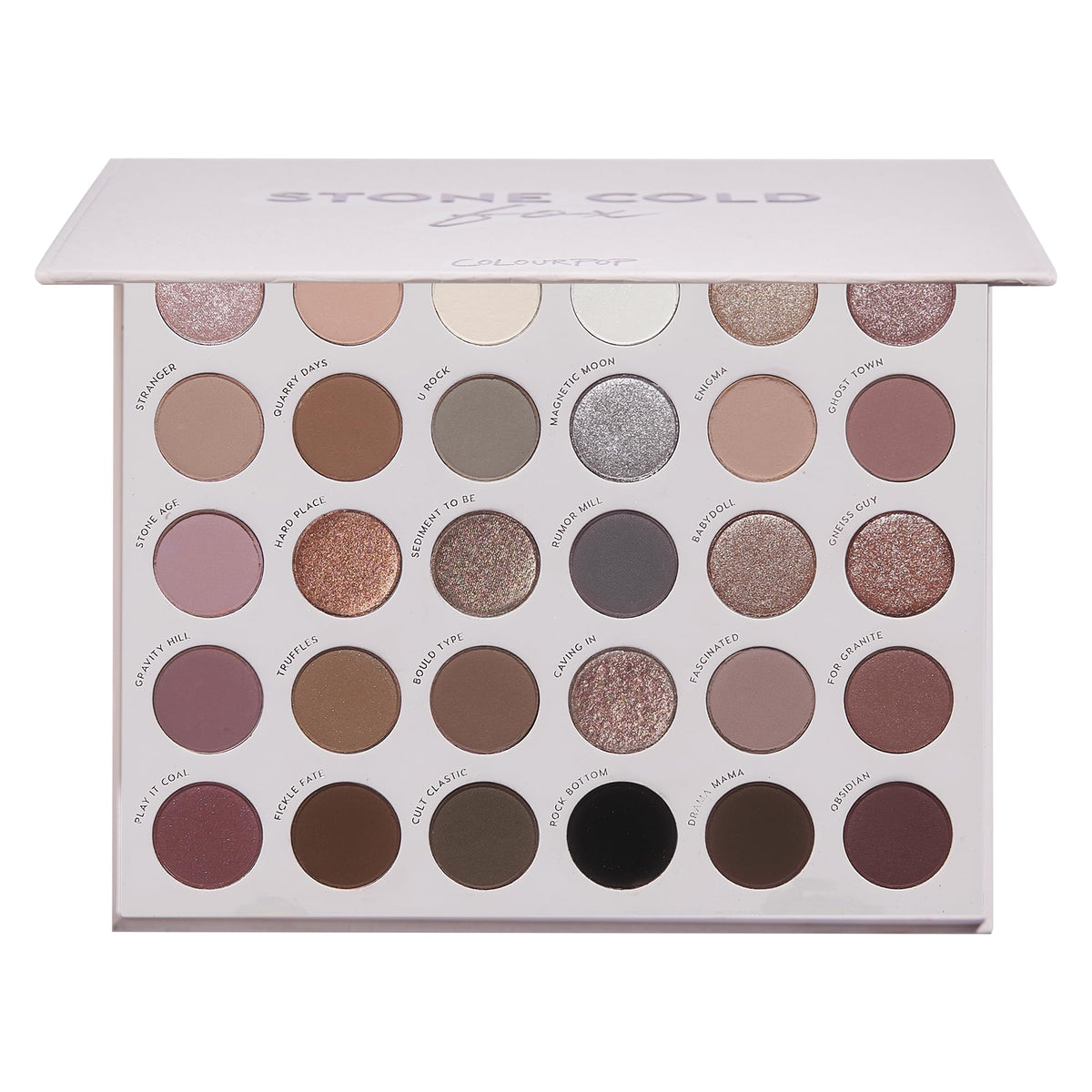 Palette de fards à paupières Stone Cold Fox de ColourPop vue de face