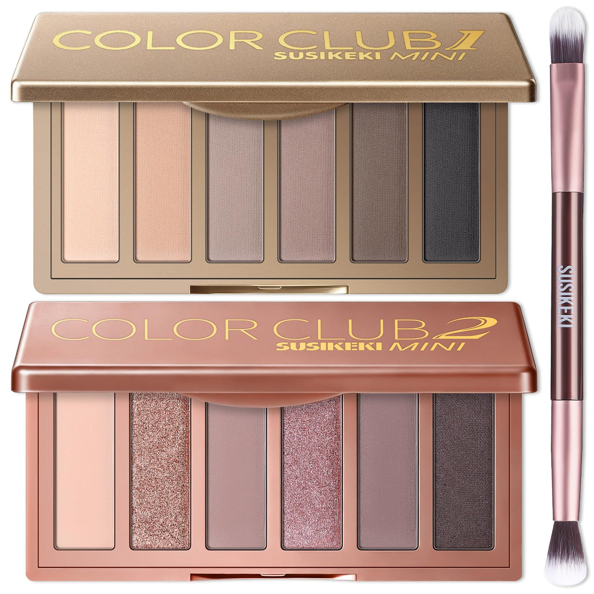 Palette de fards à paupières SUSIKEKI avec 12 teintes nude