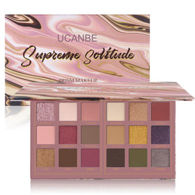 Palette de fards à paupières UCANBE 18 couleurs vue de face