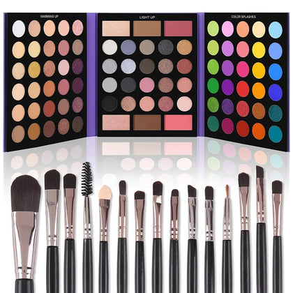 Palette de fards à paupières UCANBE 86 couleurs vue de face
