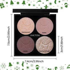 Palette de fards HHLTOH avec miroir intégré