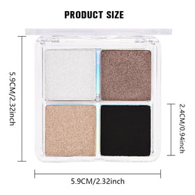 Palette de fards HHLTOH sur fond neutre