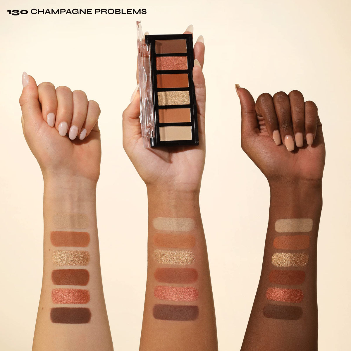 Palette de fards Milani dans un format compact, idéale pour les retouches