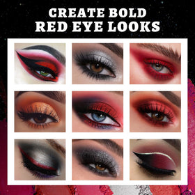 Palette de maquillage Halloween avec textures mate et métallique