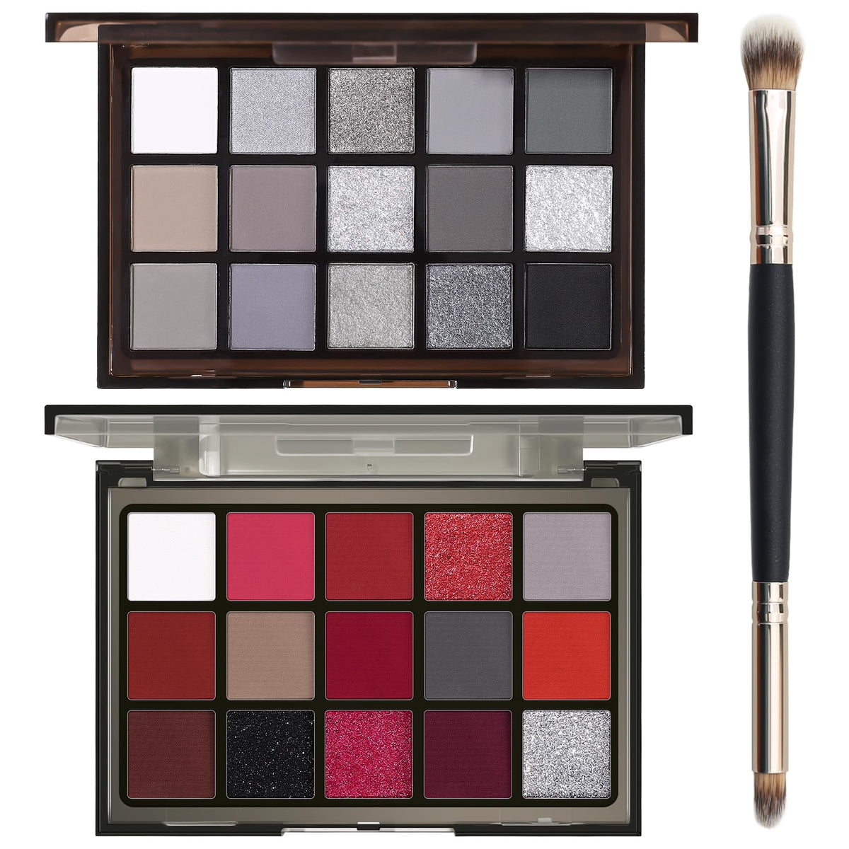 Palette de maquillage Halloween UCANBE avec teintes rouges et noires