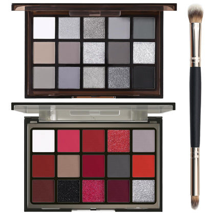 Palette de maquillage Halloween UCANBE avec teintes rouges et noires