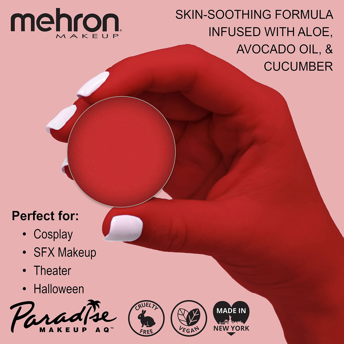 Palette de maquillage Mehron AQ Beach Berry avec application humide