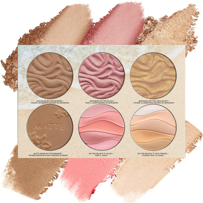Palette de maquillage Physicians Formula vue de face avec six teintes variées