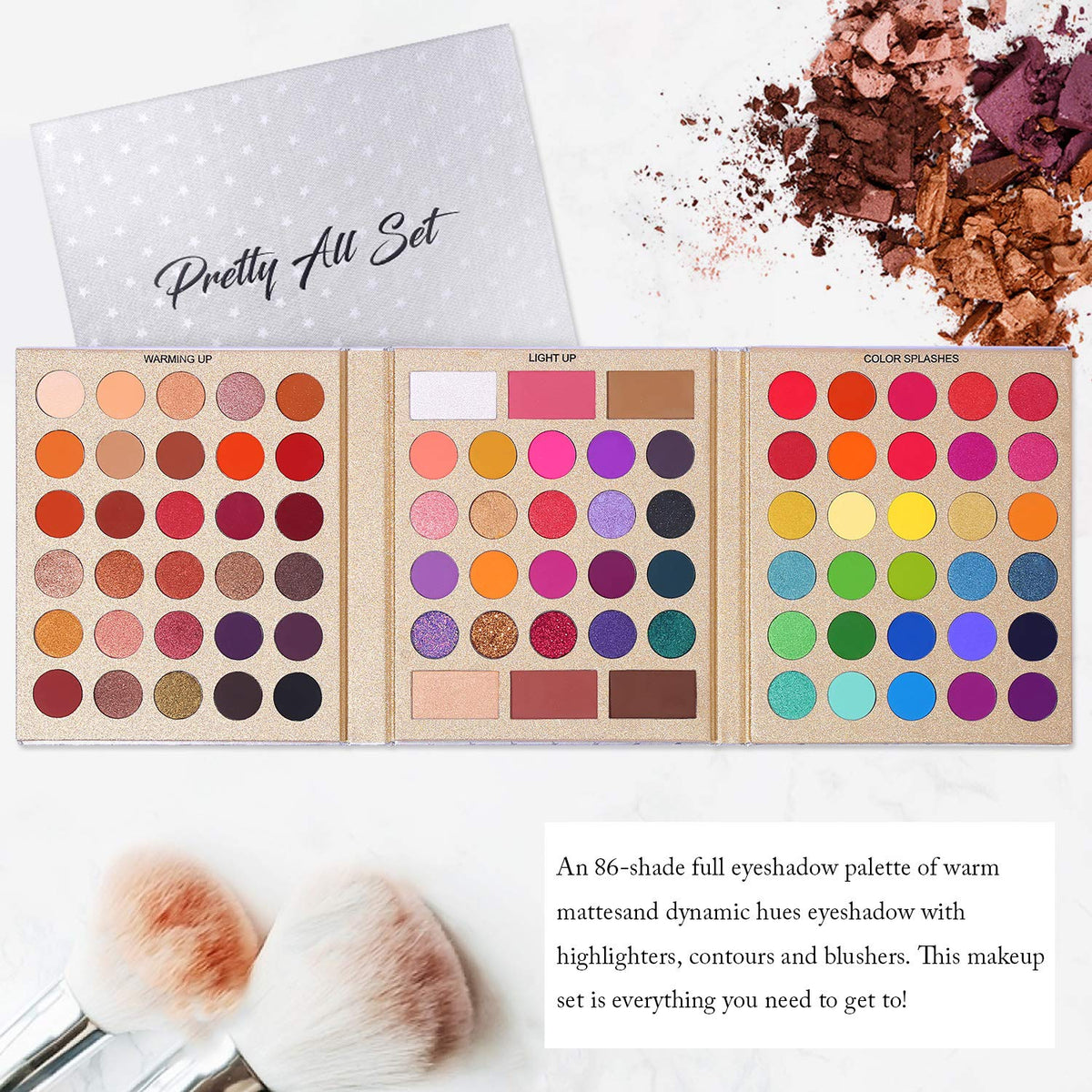 Palette de maquillage UCANBE en situation de voyage