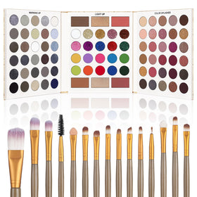 Palette de maquillage UCANBE vue de face avec 86 teintes