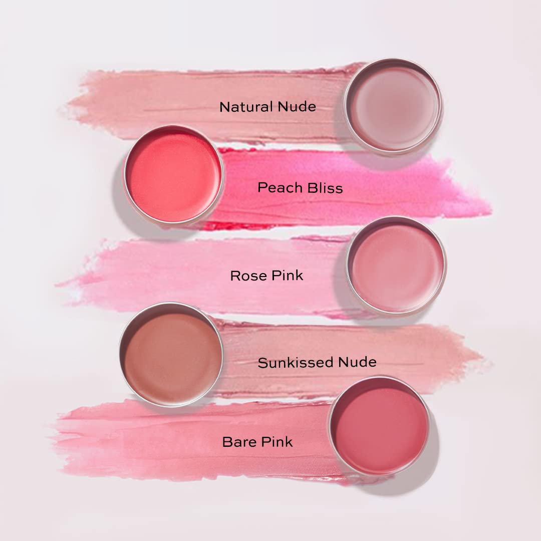 Palette de teintes disponibles pour le Baume Glow
