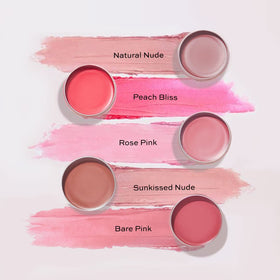 Palette de teintes disponibles pour le Baume Glow