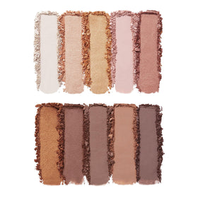 Palette e.l.f. avec teintes brillantes et neutres ouverte