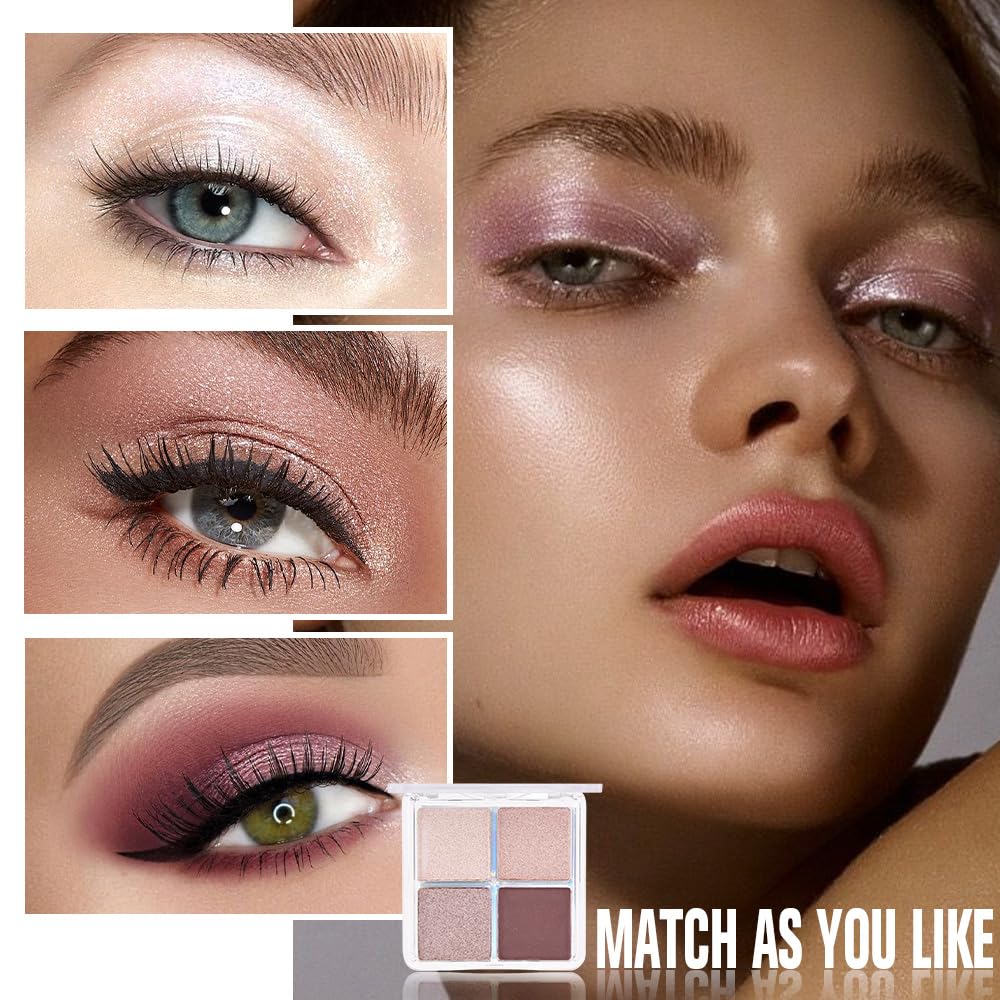 Palette HHLTOH avec pinceau à maquillage à côté