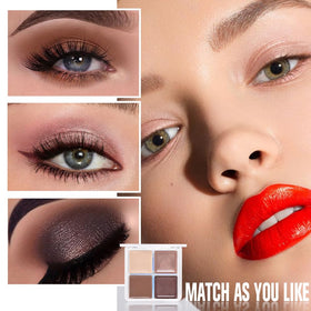 Palette HHLTOH avec un pinceau de maquillage à côté
