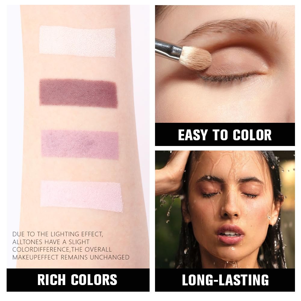 Palette HHLTOH ouverte montrant les 4 fards à paupières