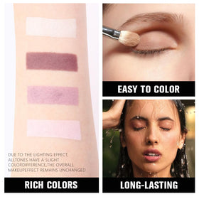 Palette HHLTOH ouverte montrant les 4 fards à paupières
