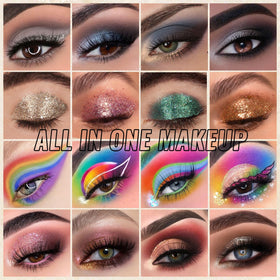 Palette UCANBE affichant les teintes pour un look de fête