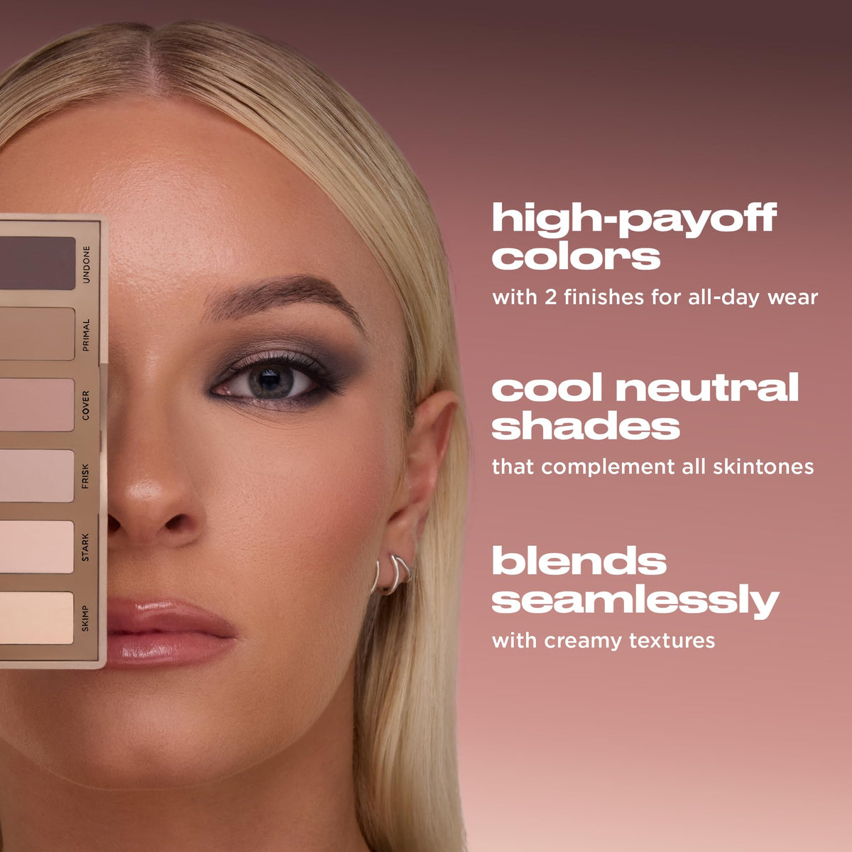 Palette URBAN DECAY Naked2 Basics ouverte montrant les teintes