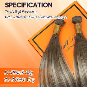 Palettes de couleurs des extensions capillaires Full Shine 14 pouces