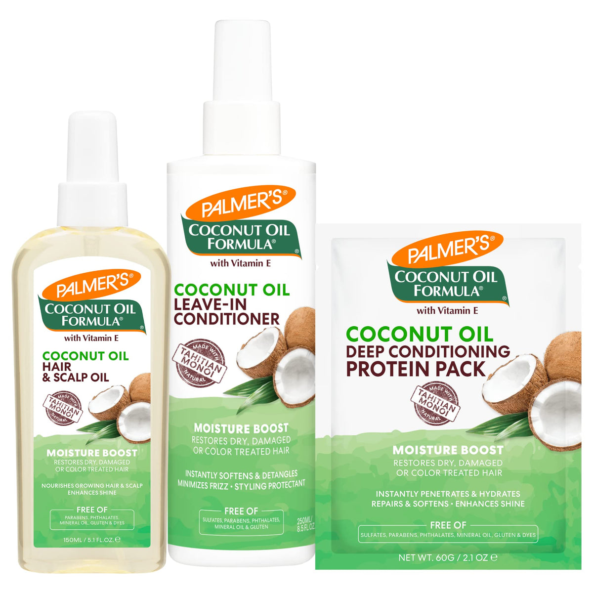 Palmer's bundle comprenant huile de coco et après-shampooing